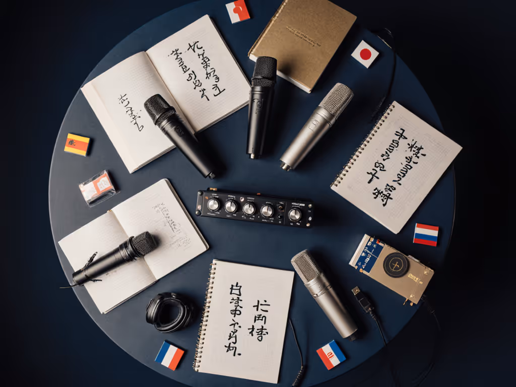 room_setup_for_multilingual_podcasting