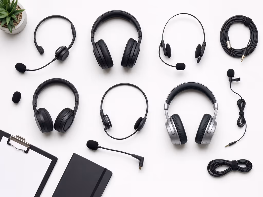 hands-free_spoken-word_recording_checklist_with_headset_and_headphones
