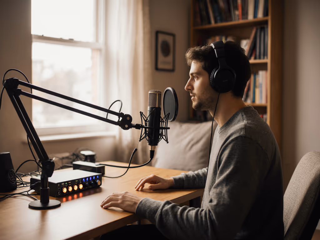 podcaster_recording_in_home_office_untreated_room